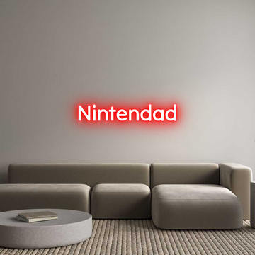Custom LED Neon Sign: Nintendad - Neonific