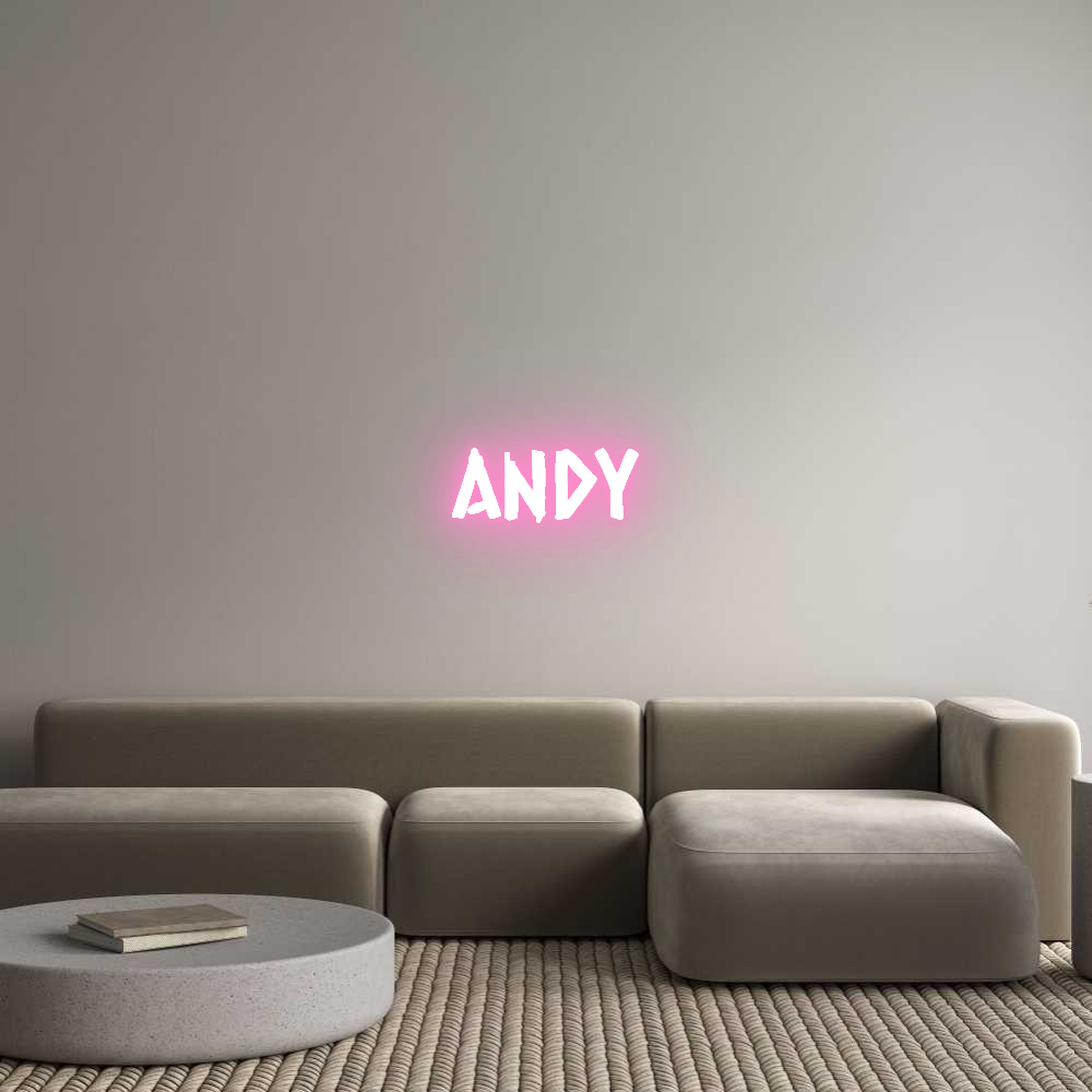 Custom LED Neon Sign: andy - Neonific