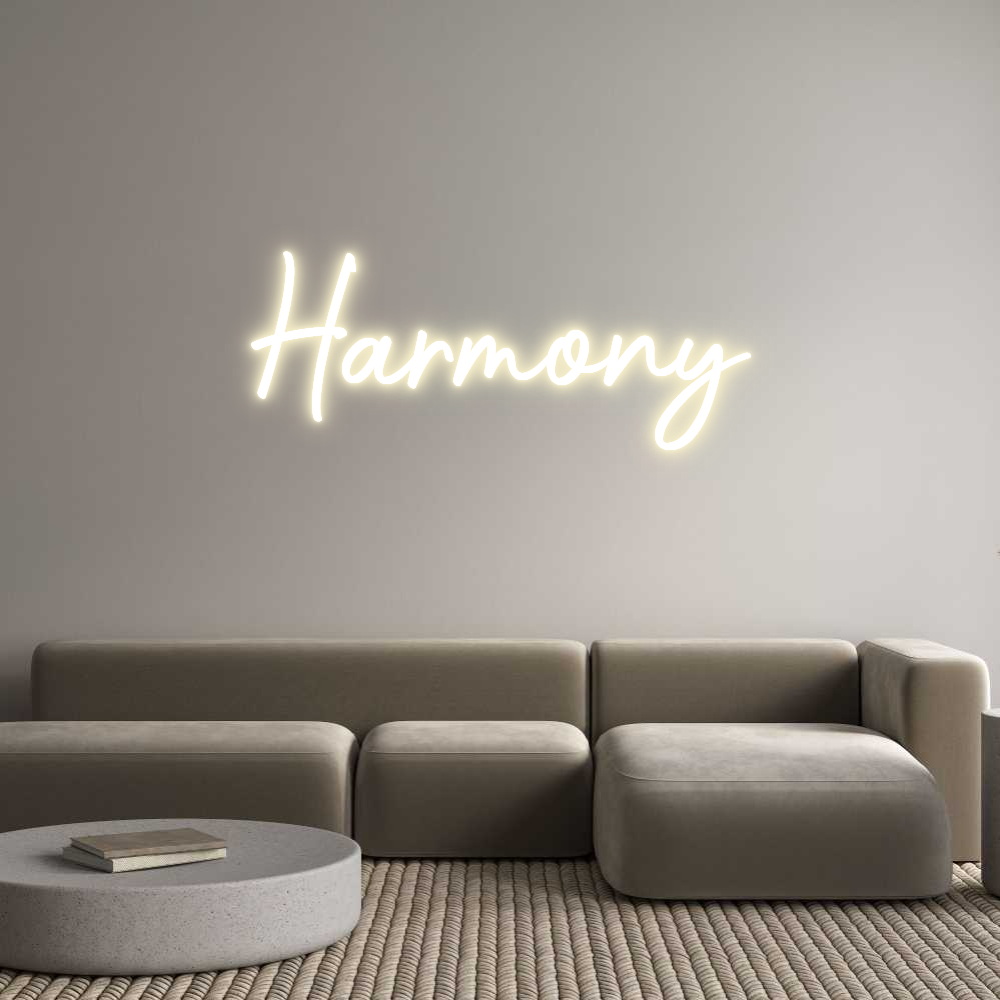 Custom LED Neon Sign: Harmony
