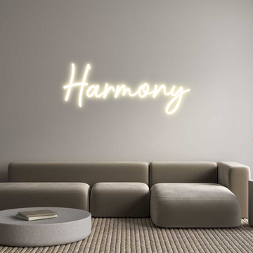 Custom LED Neon Sign: Harmony
