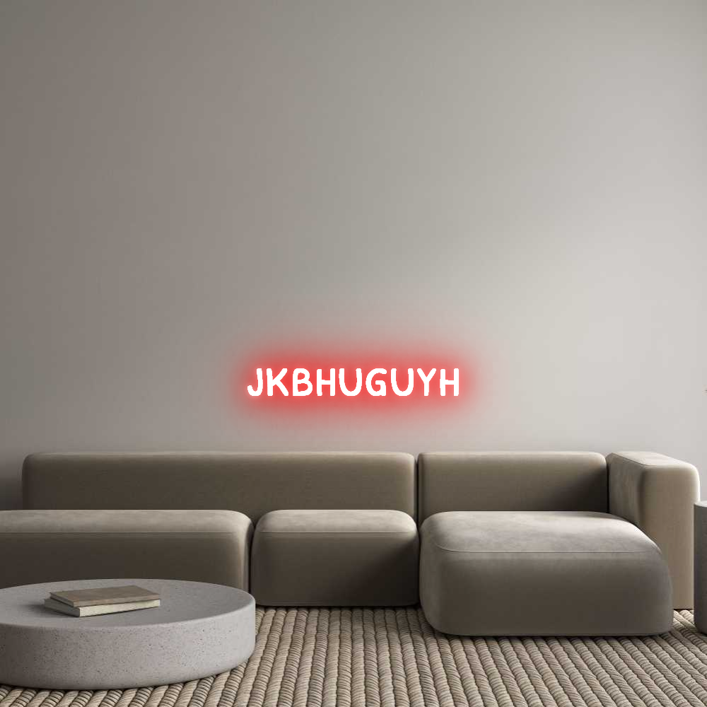 Custom LED Neon Sign: jkbhuguyh - Neonific