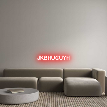 Custom LED Neon Sign: jkbhuguyh - Neonific