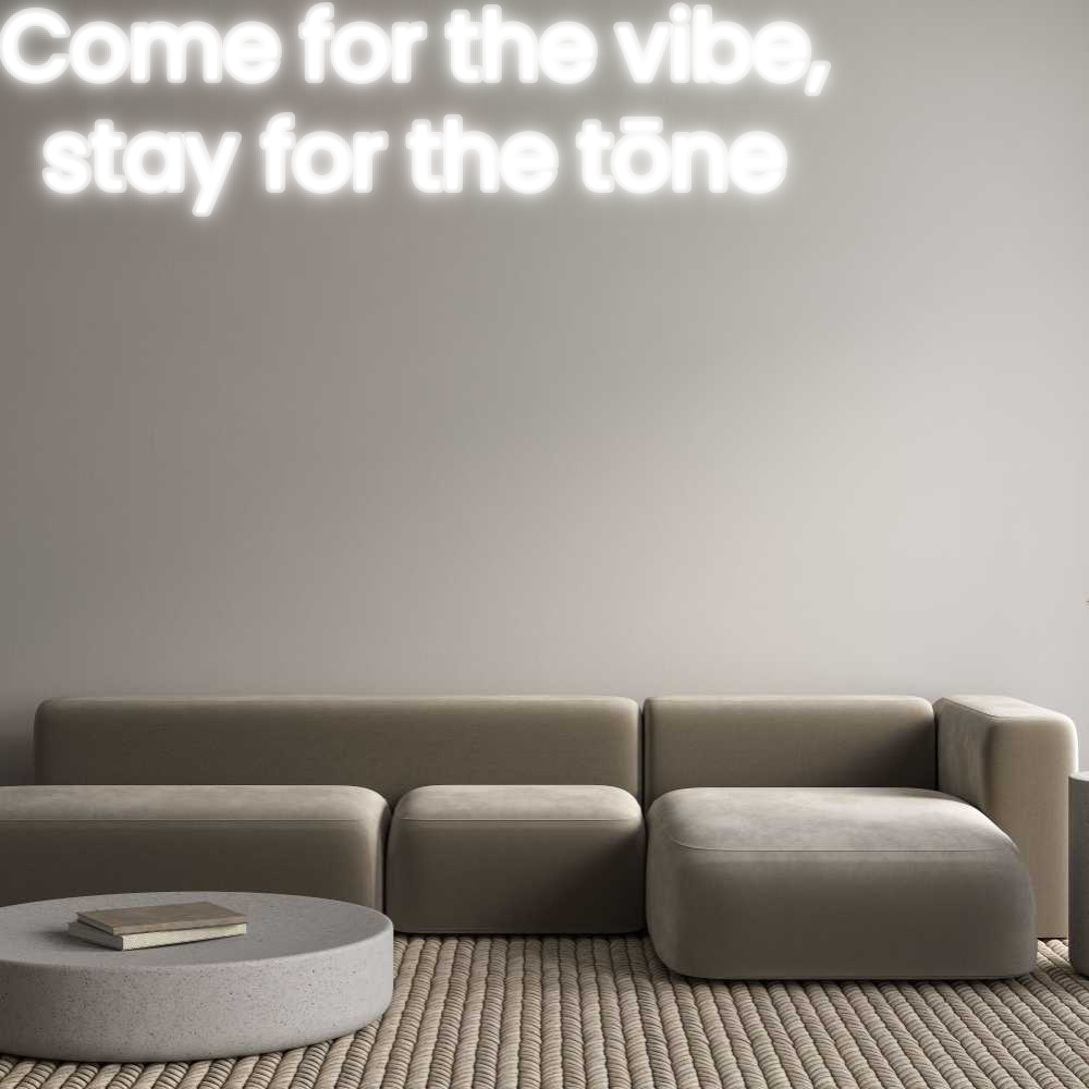 Custom LED Neon Sign: Come for the ...