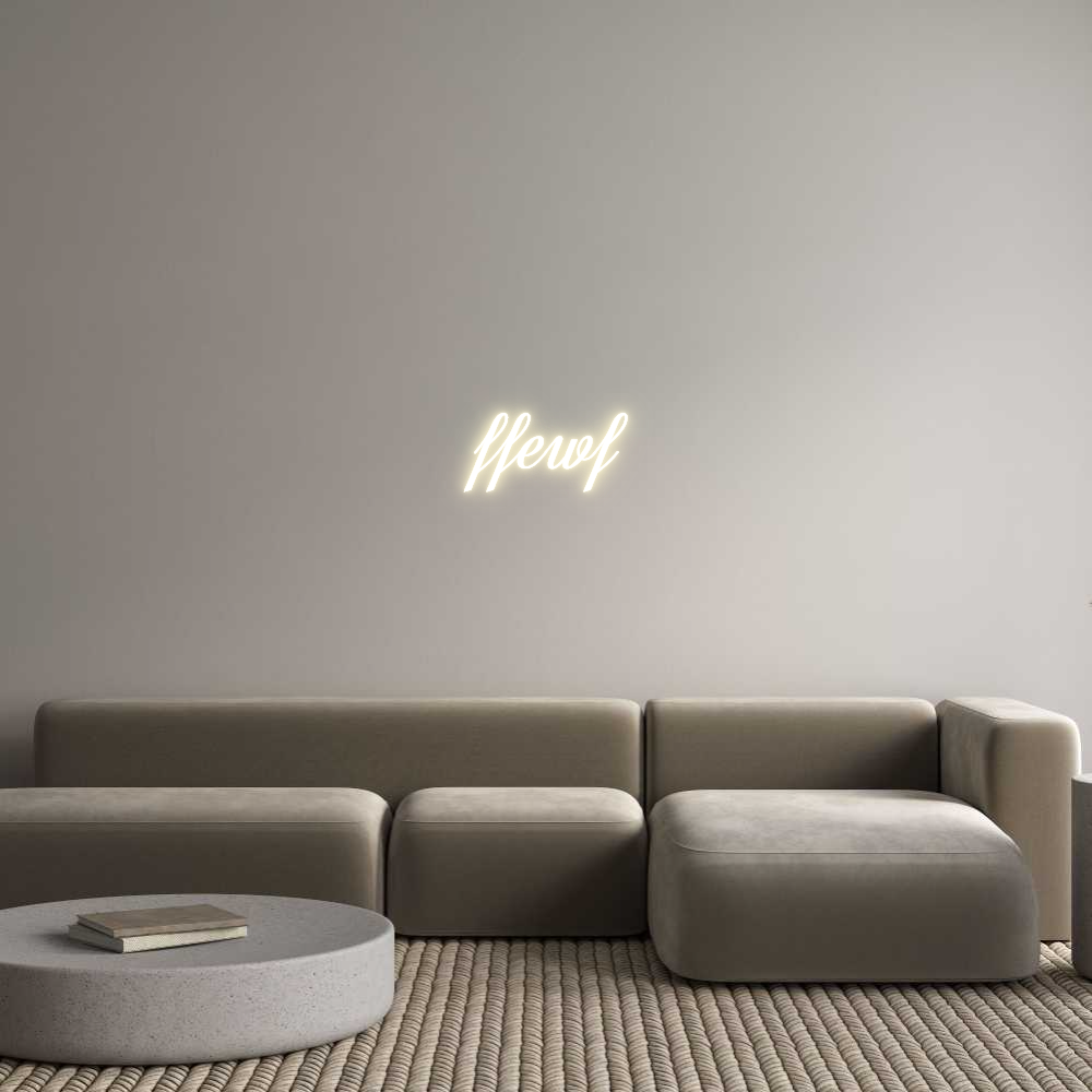 Custom LED Neon Sign: ffewf - Neonific
