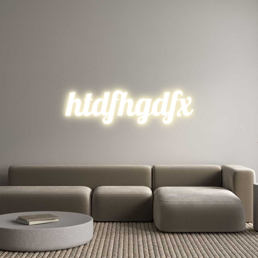 Custom LED Neon Sign: htdfhgdfx