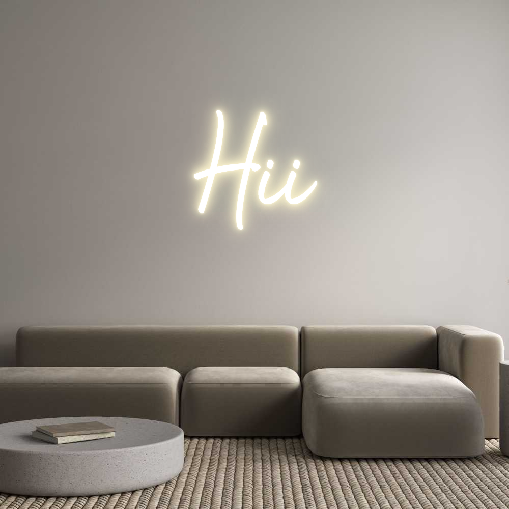 Custom LED Neon Sign: Hii