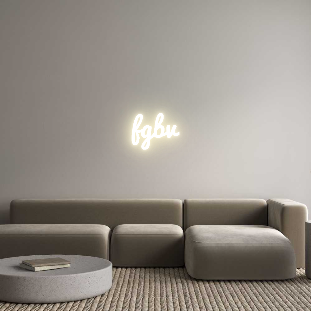 Custom LED Neon Sign: fgbv - Neonific