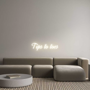 Custom LED Neon Sign: Tips to toes - Neonific