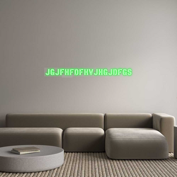 Custom LED Neon Sign: jgjfhfdfhvjhg...