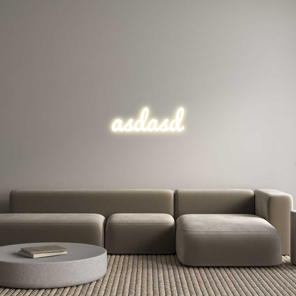 Custom LED Neon Sign: asdasd