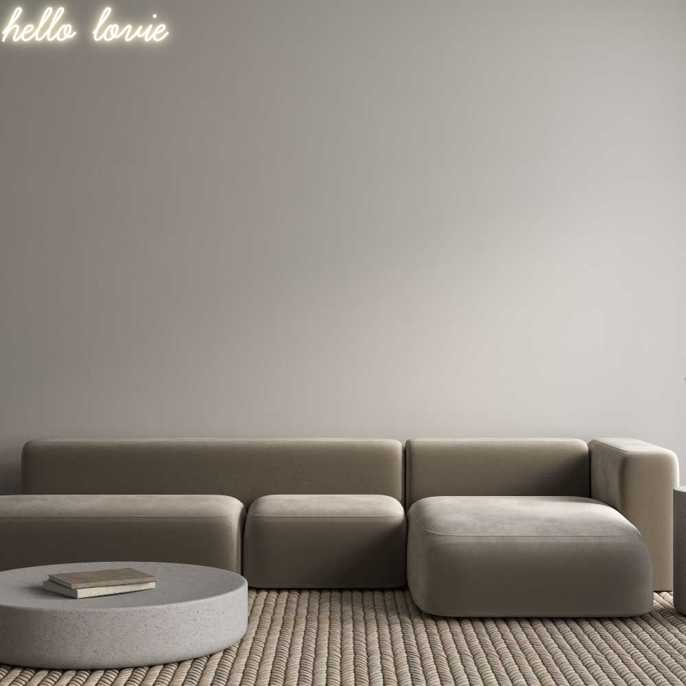Custom LED Neon Sign: hello lovie