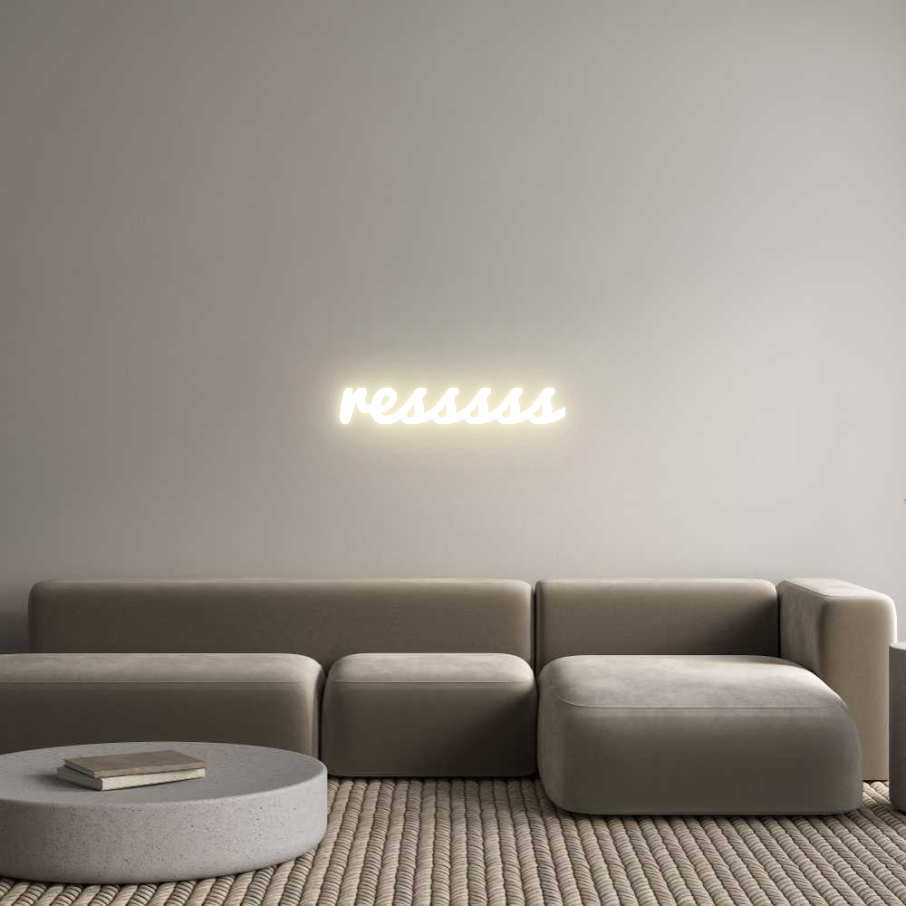 Custom LED Neon Sign: resssss - Neonific