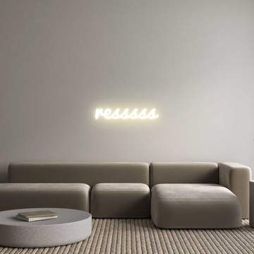 Custom LED Neon Sign: resssss - Neonific