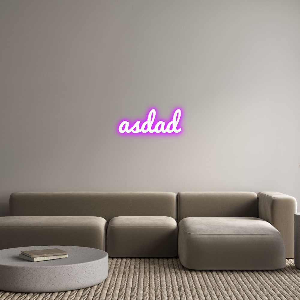 Custom LED Neon Sign: asdad