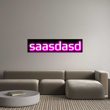 Custom LED Neon Sign: saasdasd