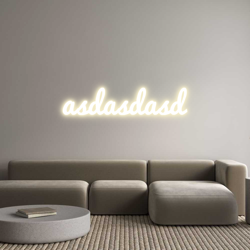 Custom LED Neon Sign: asdasdasd - Neonific
