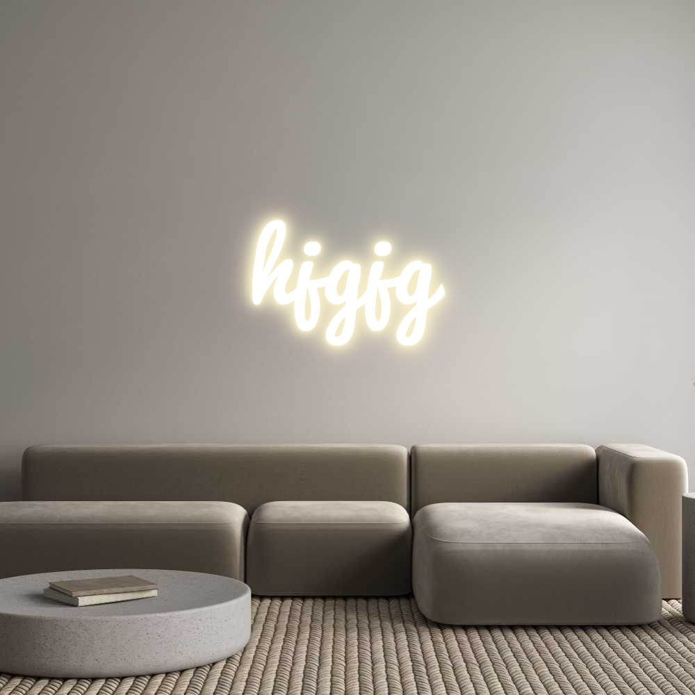 Custom LED Neon Sign: hjgjg