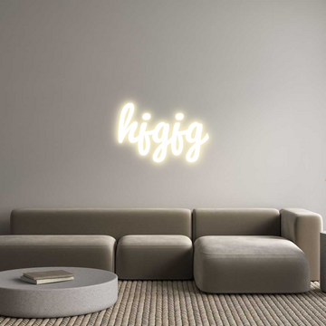 Custom LED Neon Sign: hjgjg