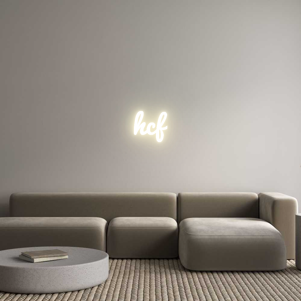 Custom LED Neon Sign: hcf - Neonific