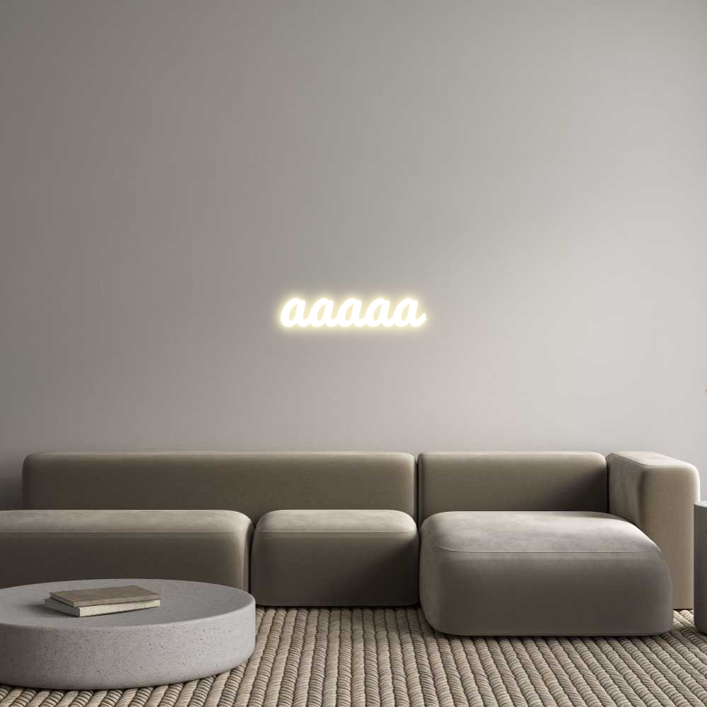 Custom LED Neon Sign: aaaaa - Neonific