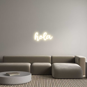 Custom LED Neon Sign: hola