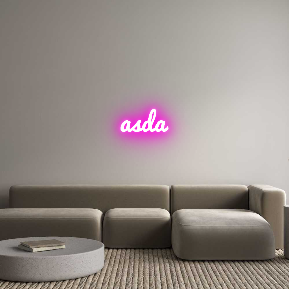 Custom LED Neon Sign: asda - Neonific