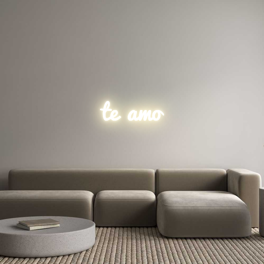 Custom LED Neon Sign: te amo - Neonific