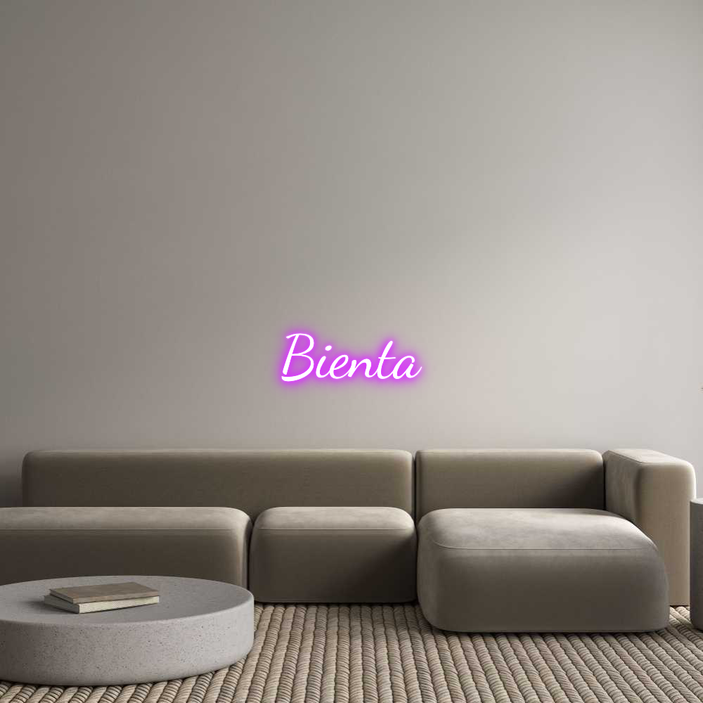 Custom LED Neon Sign: Bienta - Neonific