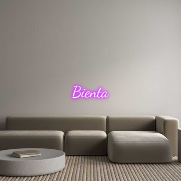 Custom LED Neon Sign: Bienta - Neonific