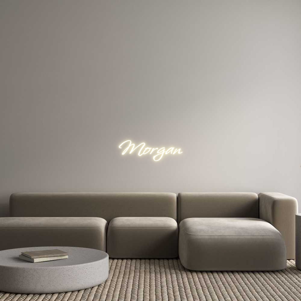 Custom LED Neon Sign: Morgan