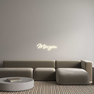 Custom LED Neon Sign: Morgan