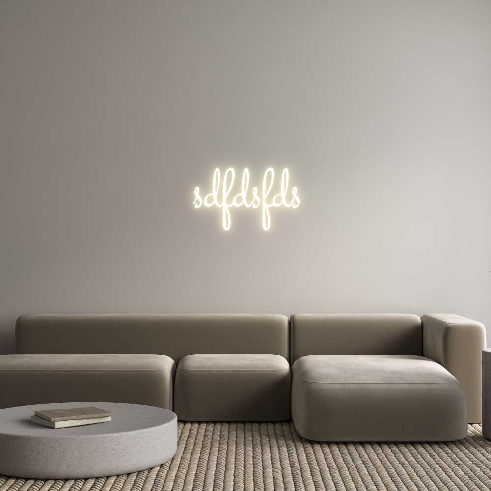Custom LED Neon Sign: sdfdsfds