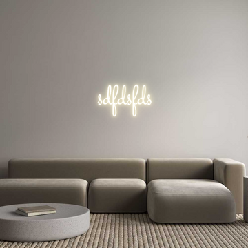 Custom LED Neon Sign: sdfdsfds