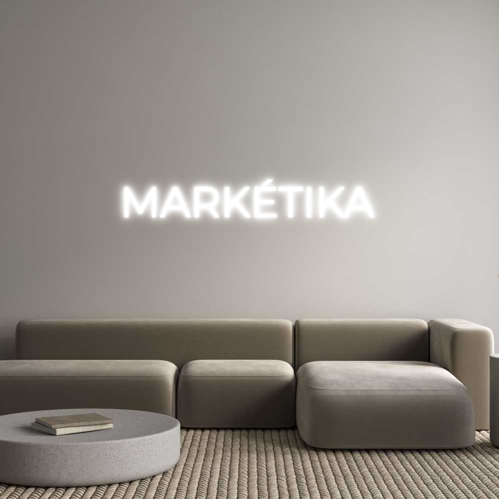 Custom LED Neon Sign: MARKÉTIKA - Neonific