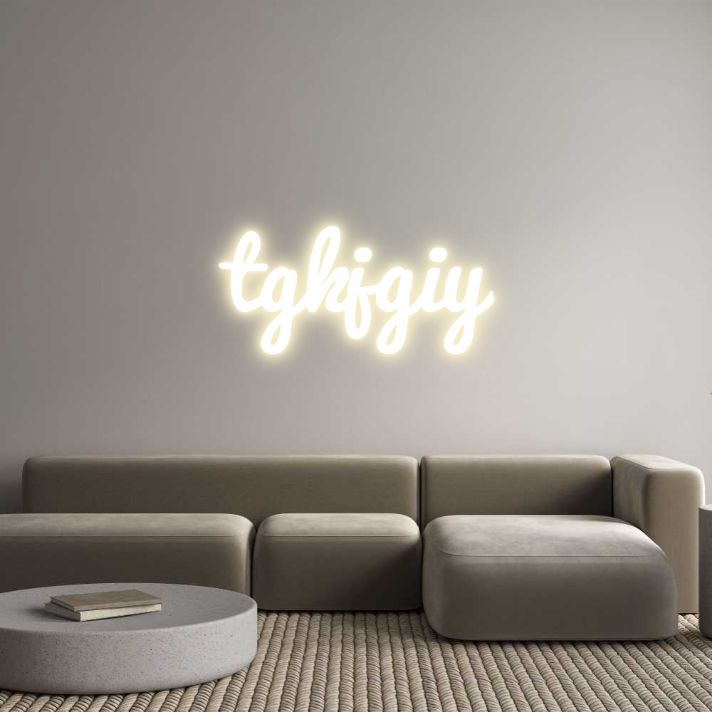 Custom LED Neon Sign: tgkjgiy