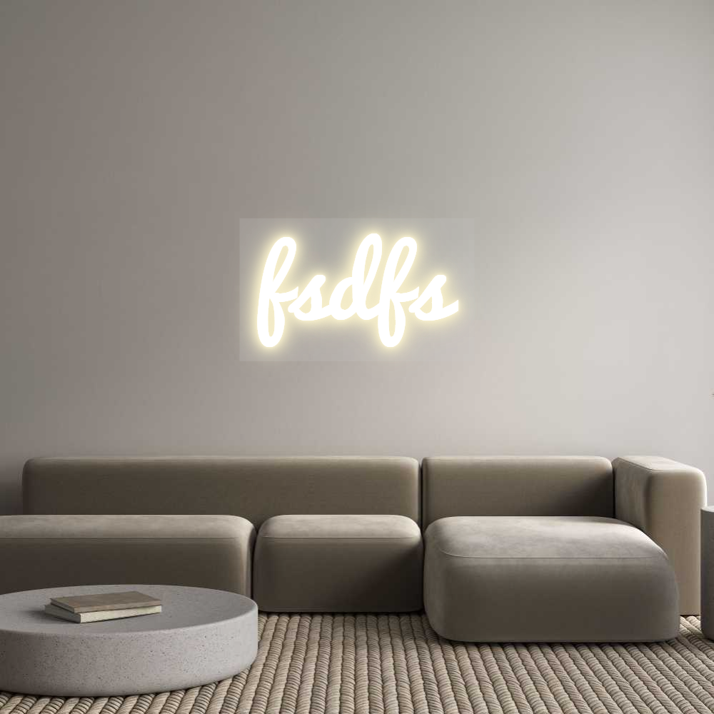 Custom LED Neon Sign: fsdfs
