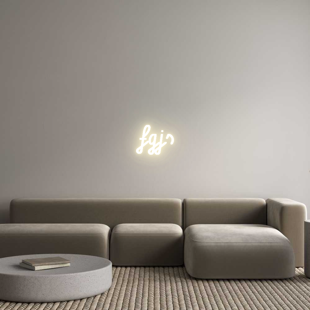Custom LED Neon Sign: fgjs - Neonific