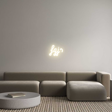 Custom LED Neon Sign: fgjs - Neonific