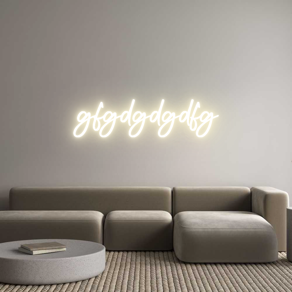 Custom LED Neon Sign: gfgdgdgdfg - Neonific