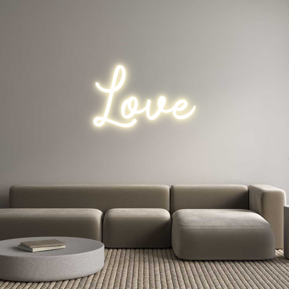 Custom LED Neon Sign: Love - Neonific