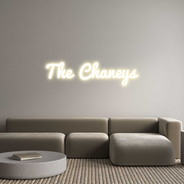 Custom LED Neon Sign: The Chaneys