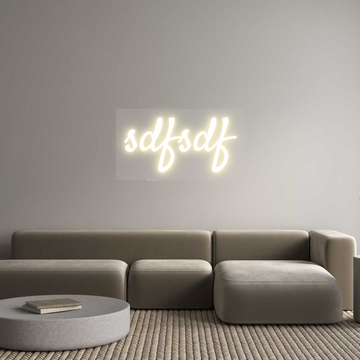 Custom LED Neon Sign: sdfsdf
