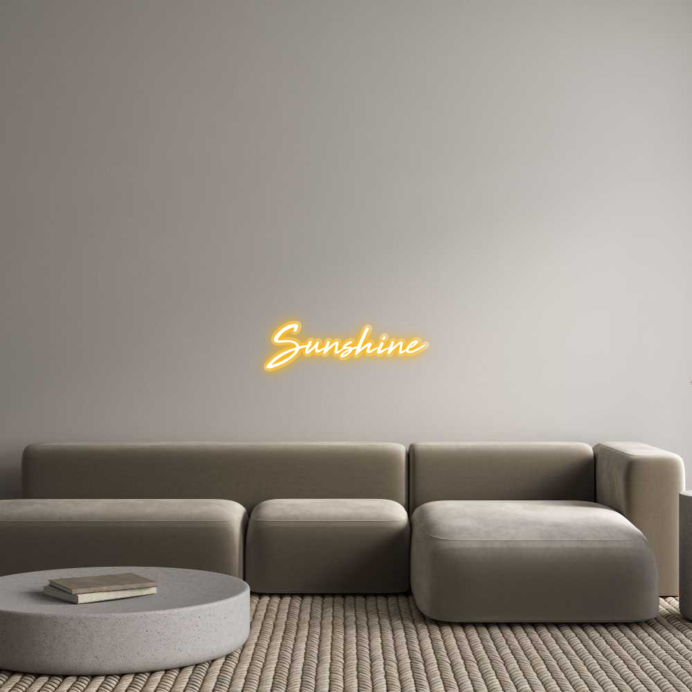 Custom LED Neon Sign: Sunshine