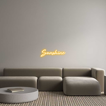 Custom LED Neon Sign: Sunshine