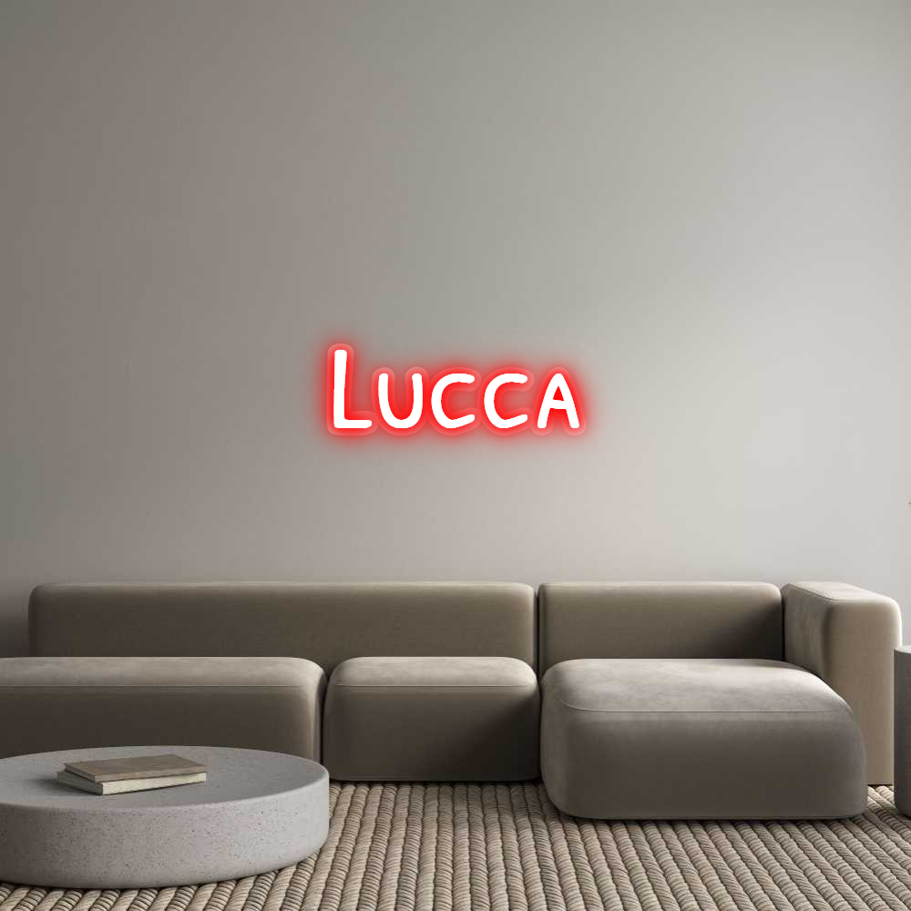 Custom LED Neon Sign: Lucca