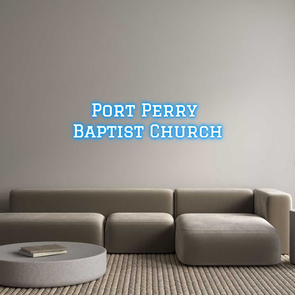 Custom LED Neon Sign: Port Perry 
...