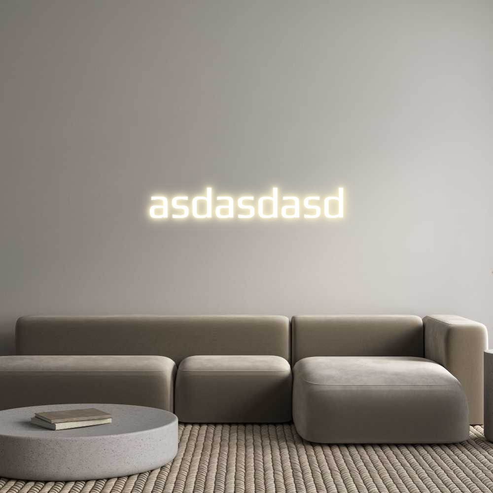 Custom LED Neon Sign: asdasdasd - Neonific