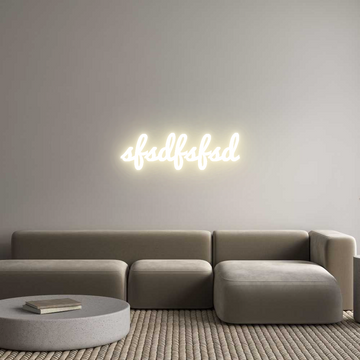Custom LED Neon Sign: sfsdfsfsd - Neonific