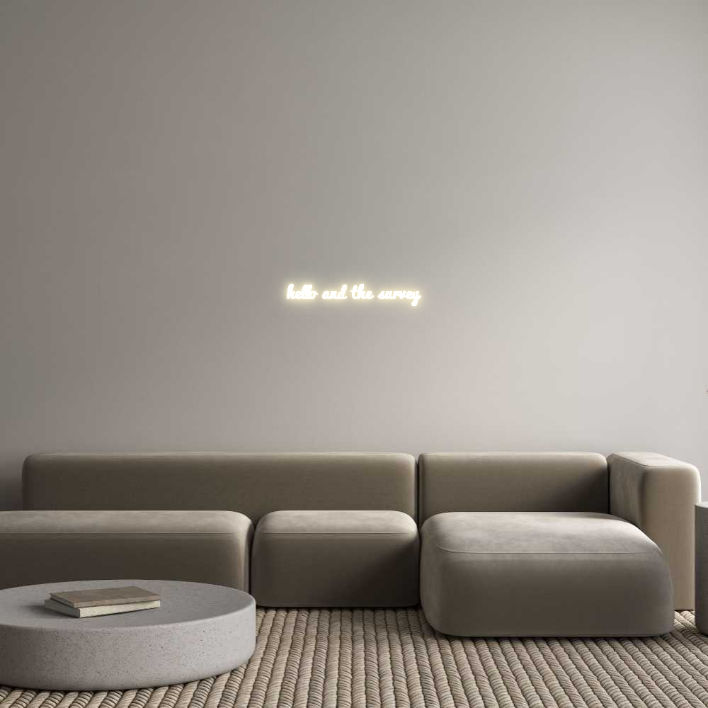 Custom LED Neon Sign: hello and the... - Neonific