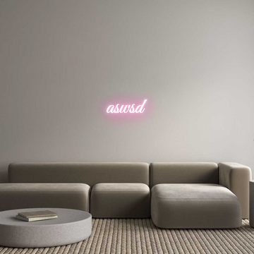 Custom LED Neon Sign: aswsd - Neonific